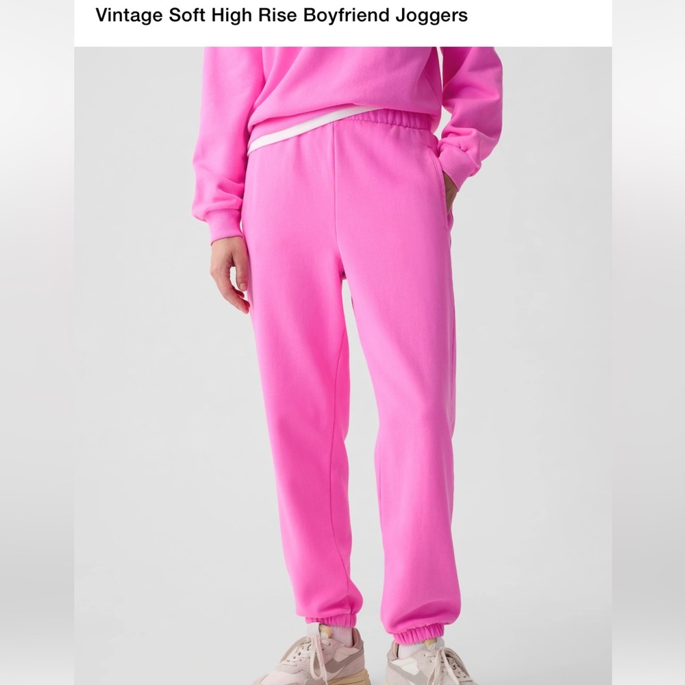 NWOT pink joggers size S